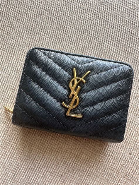 corner zip wallet ysl|CASSANDRE zip.